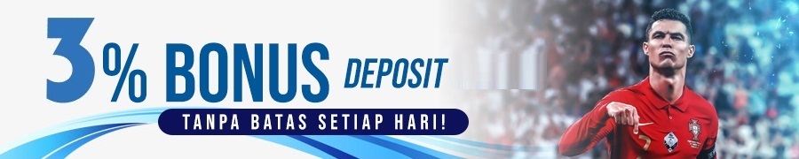 BONUS DEPOSIT 3% SETIAP HARI DI RONALDO4D